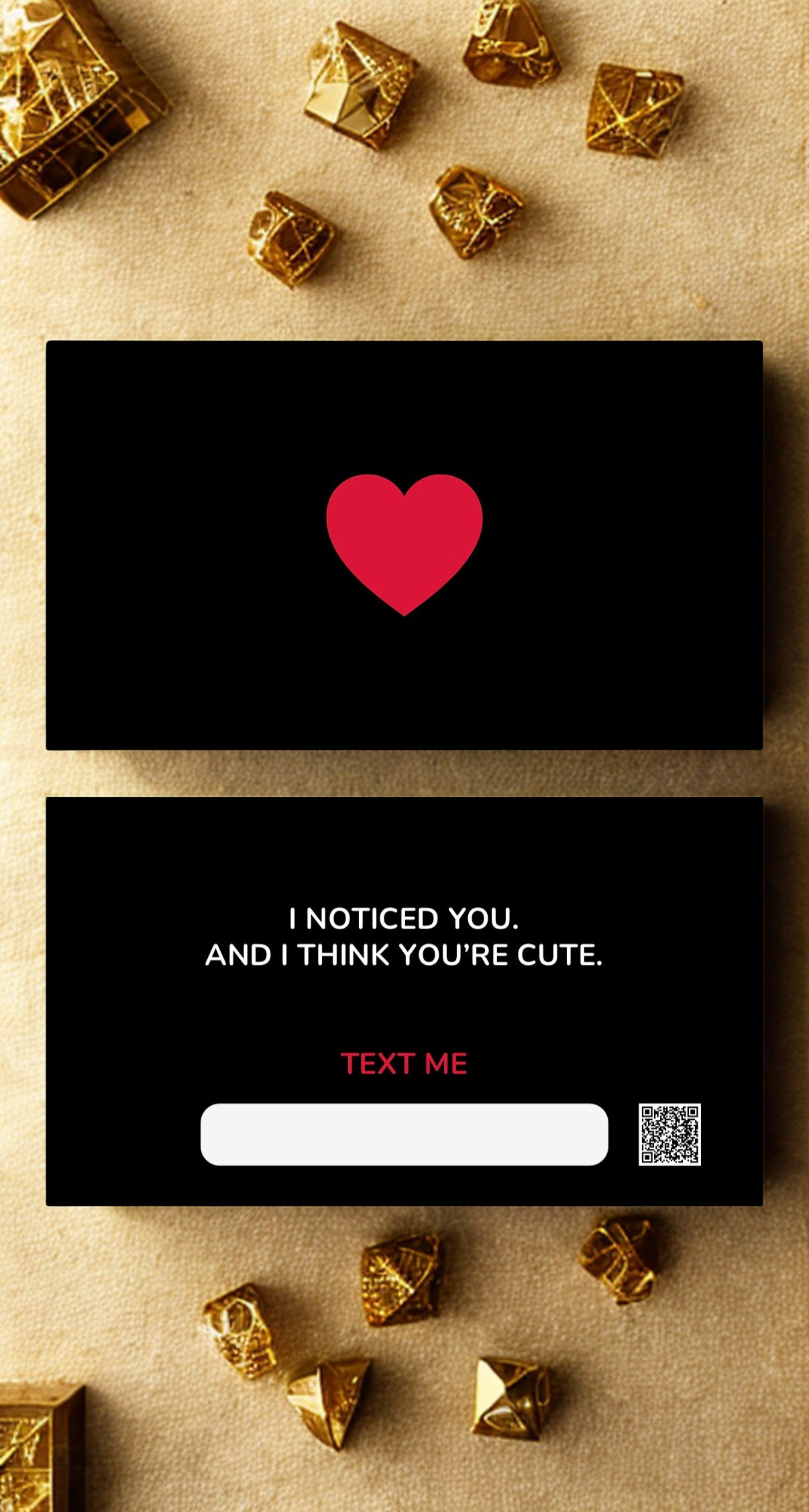 FLIRTY CALL ME CARDS Main Character Energy