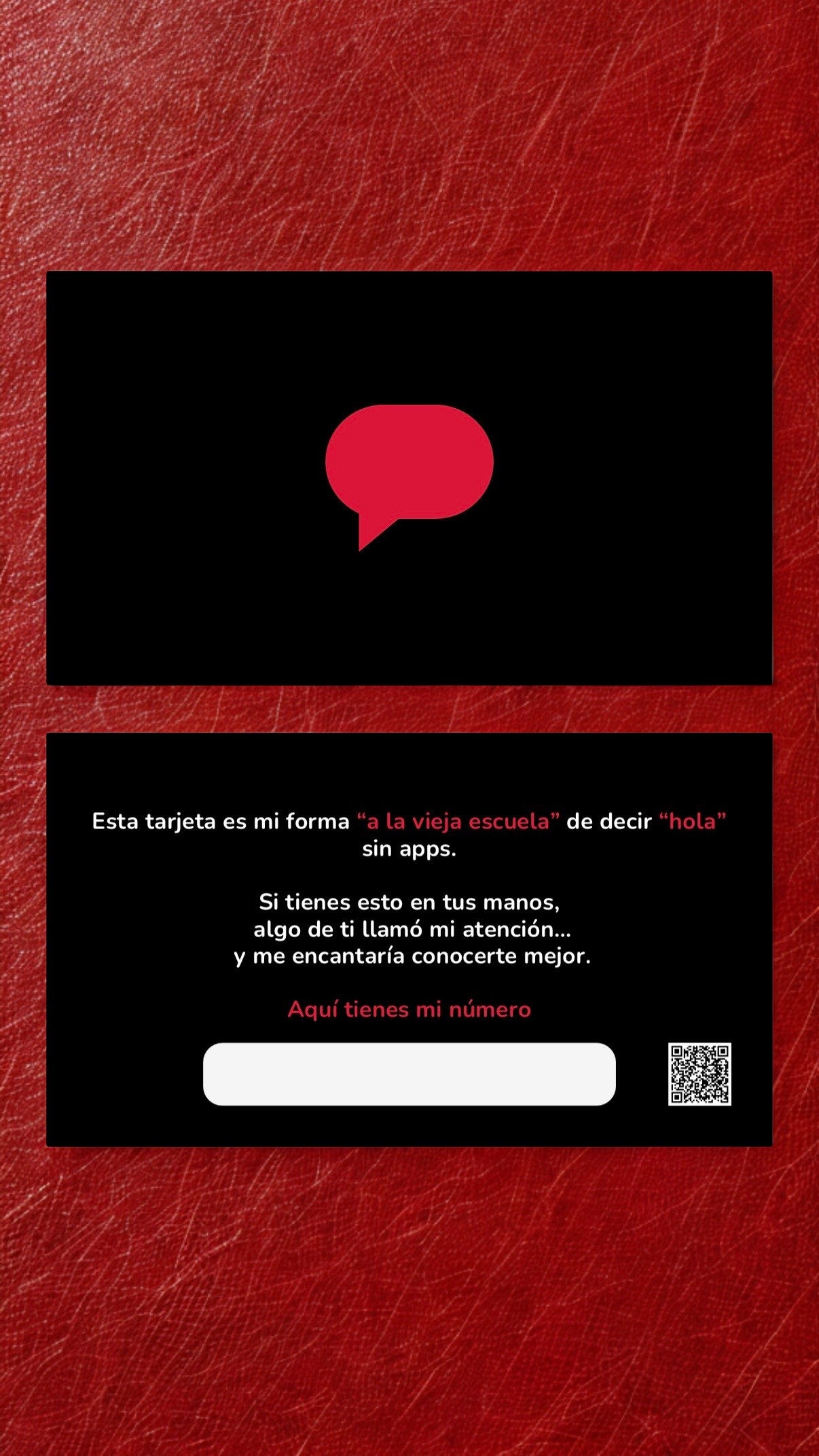 Spanish FLIRTY CALL ME CARDS Red Flag Warning