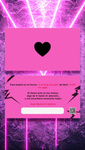 Spanish FLIRTY CALL ME CARDS Pink Voltage